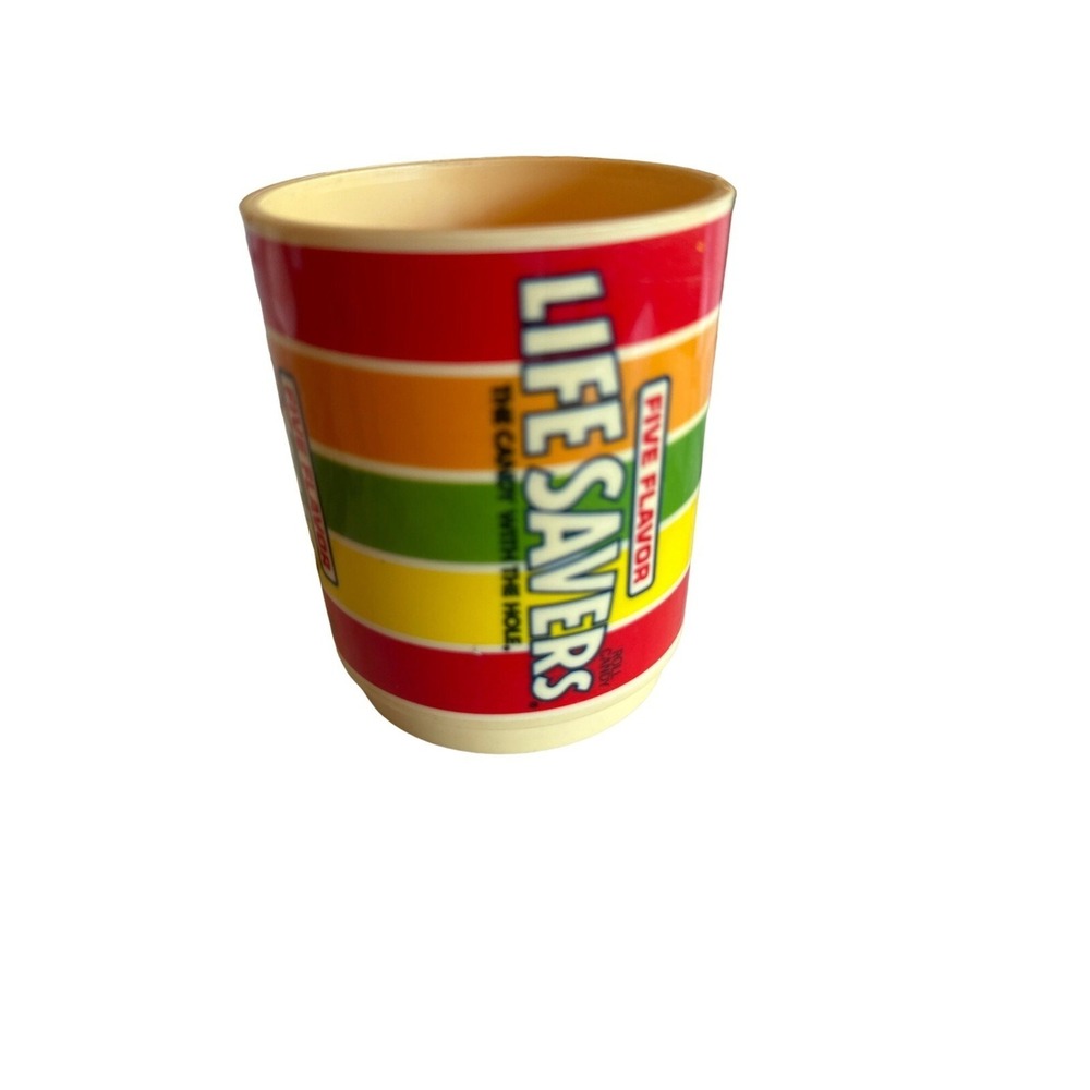 Vintage 1980s Deka Lifesavers Plastic Cup Candy Advertising‎ Kitchen - Picture 2 of 6